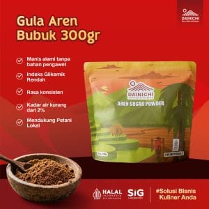 Dainichi Gula Aren Indonesia - Gula Aren Powder 300 Gram