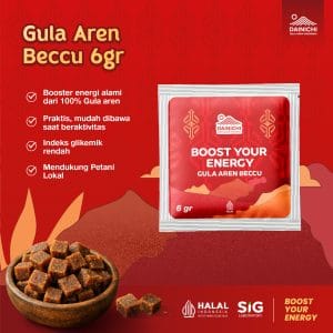 Dainichi Gula Aren Indonesia - Gula Aren Beccu 6gr - Aren Cube